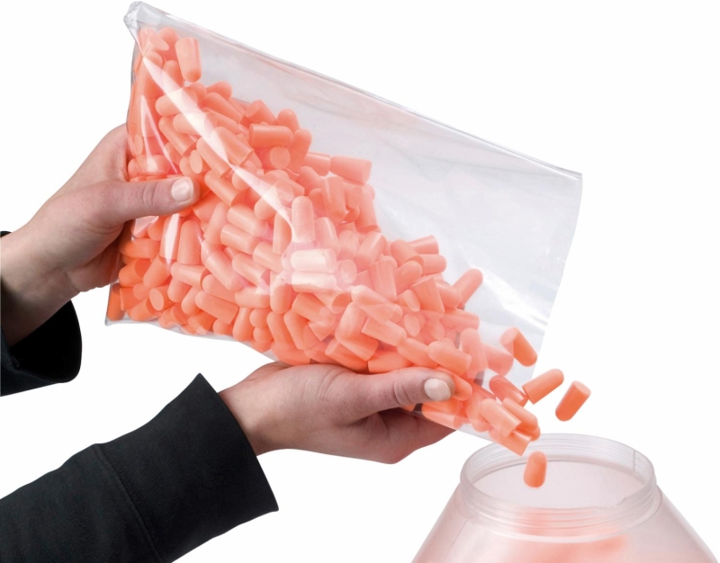 Preview: 3M™ 1100R, SNR = 35 dB, Nachfüllbeutel, 500 Paar pro Beutel, Gehörschutzstöpsel