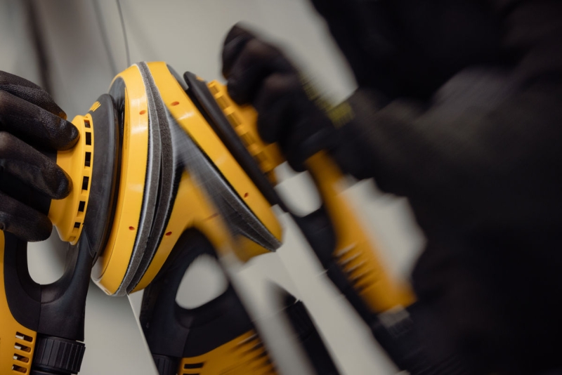 Preview: Mirka® Iridium® Soft Schleifscheibe 249M102041, Ø 150 mm, Dicke: 5 mm, P400, A (Aluminiumkorn), Multilochung, Kletthaftend, Für Lackschliff & Grundierungsschliff