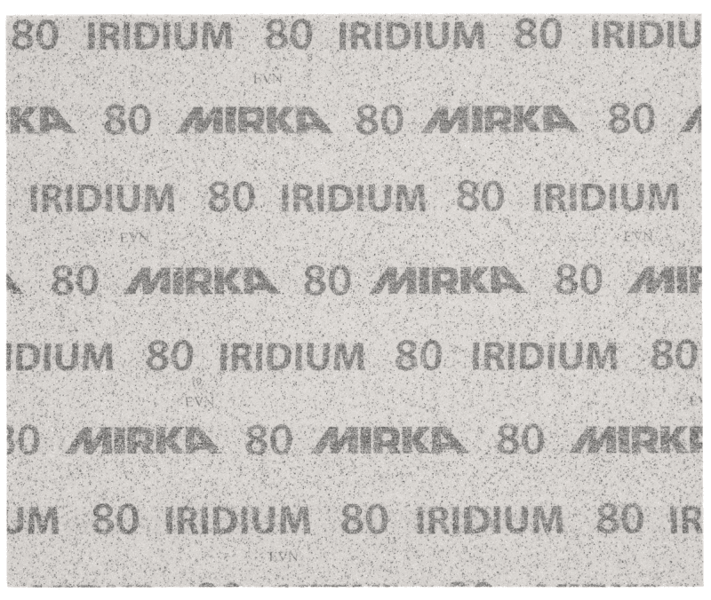 Preview: Mirka® Iridium® HS Schleifbogen 2410102512, 230 mm x 280 mm, P120, Kletthaftend, Mit Keramik- und Aluminiumkorn