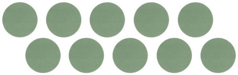 Preview: Mirka® Iridium SR 2430909996, Ø 32 mm, P5000, S, Gelb, Klebefilmhaftend, Polyesterfilm, Schleifblüten mit Siliziumkarbidkorn, Für Finisharbeiten