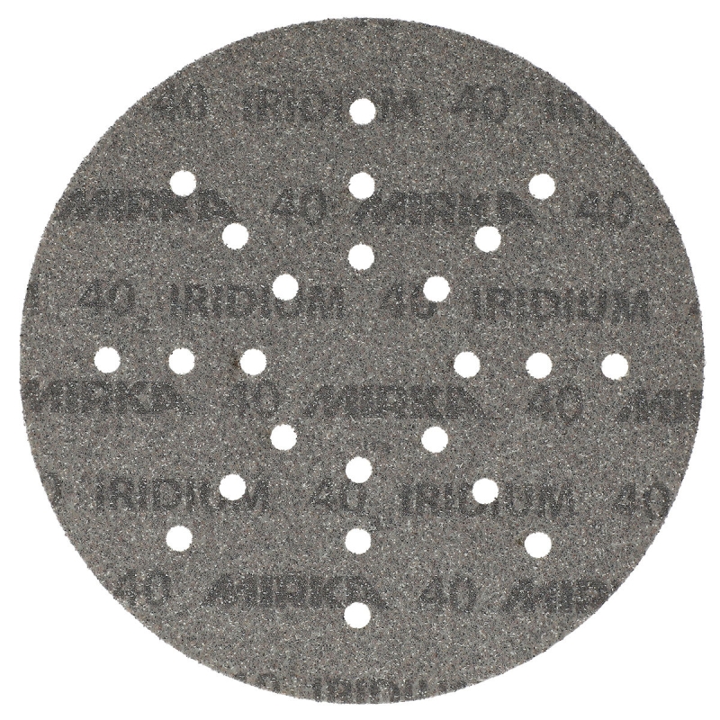 Preview: Mirka® Iridium® 2468002518, Ø 225 mm, P220, Multilochung, Kletthaftend, Schleifscheibe mit Keramik- und Aluminiumkorn