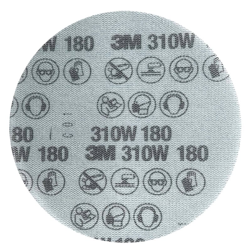 Preview: 3M™ Xtract™ 310W 53382, Ø 150 mm, 180+, Ungelocht, 12.000 U/Min., Gitternetz, Kletthaftend, Schleifscheibe mit Präzisions Aluminiumoxid Korn