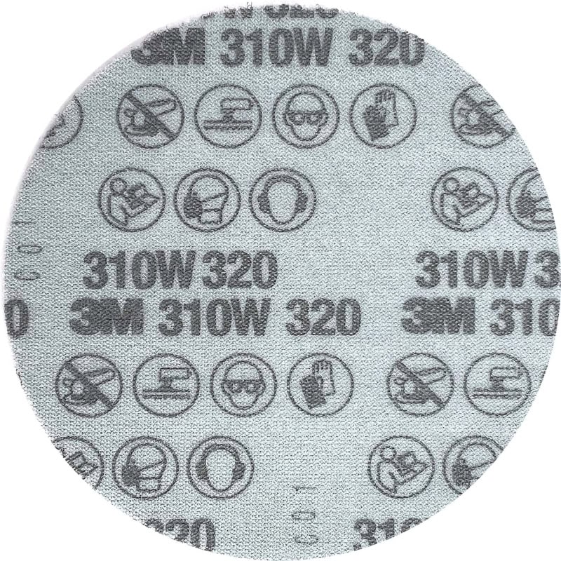 Preview: 3M™ Xtract™ 310W 53519, Ø 150 mm, 320+, Ungelocht, 12.000 U/Min., Gitternetz, Kletthaftend, Schleifscheibe mit Präzisions Aluminiumoxid Korn