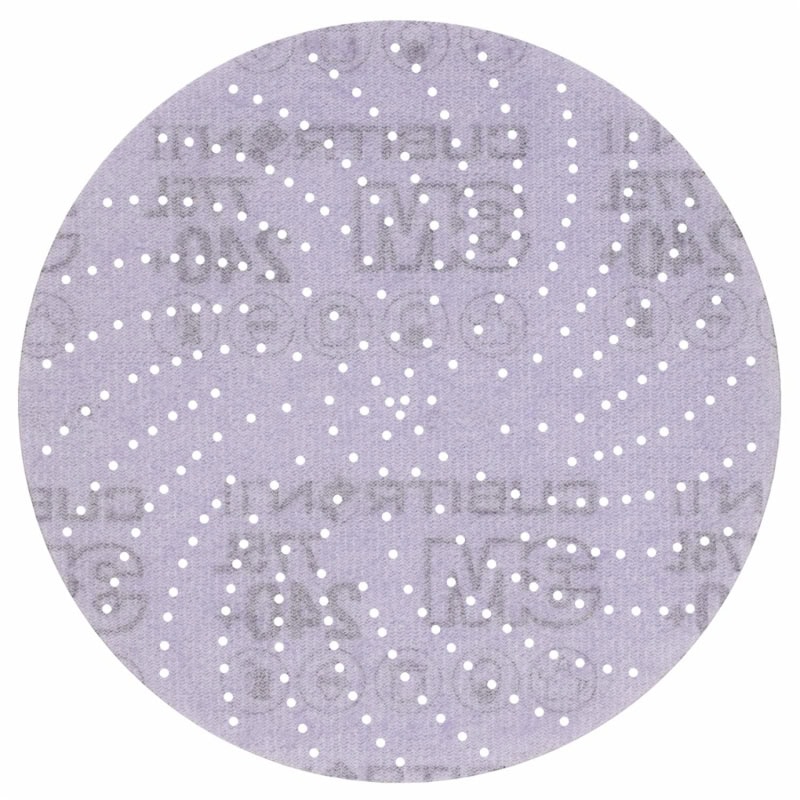 Preview: 3M™ Cubitron™ II Hookit™ 775L 47097, Ø 125 mm, 240+, Multilochung, Kletthaftend, Filmscheibe mit Präzisions-Keramikkorn