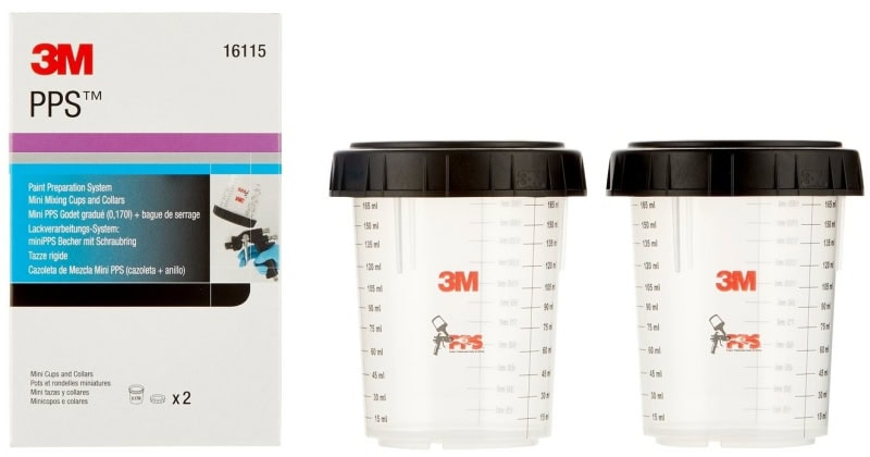 Preview: 3M™ PPS™ 16115, 0,17 Liter, Kleiner Außenbecher mit Schraubring zum Stützen der Innenbecher für das 3M™ PPS™ Lackierverarbeitungssystem