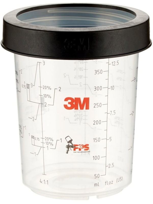 Preview: 3M™ PPS™ 16122, 0,4 Liter, Midi Außenbecher mit Schraubring zum Stützen der Innenbecher für das 3M™ PPS™ Lackierverarbeitungssystem