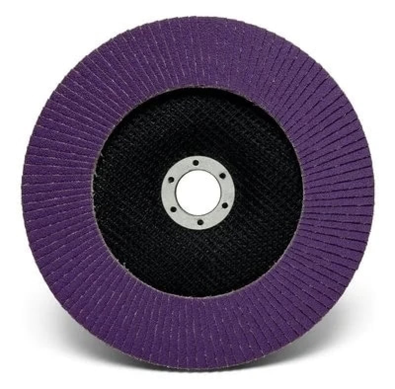 Preview: 3M™ 769F 52017, Ø 180 mm x ø 22,23 mm, 80+, 8500 U./Min., Typ 29 Konisch, Fächerschleifscheibe mit Präzisions-Zirkonkorund, Für Abtragsarbeiten