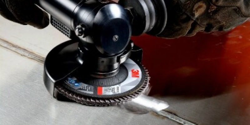 Preview: 3M™ 769F  52010, Ø 125 mm x ø 22,23 mm, 120+, 12.250 U./Min., Typ 27 Flach, Fächerschleifscheibe mit Präzisions-Zirkonkorund, Für Abtragsarbeiten