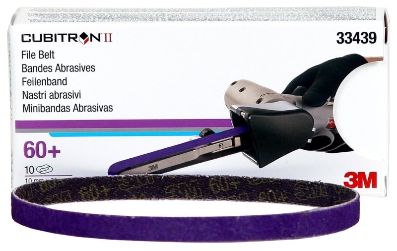 Preview: 3M™ Cubitron™ II 786F 33439, 10 mm x 330 mm, 60+, YF-Polyester, Universal Schleifband mit Präzisions-Keramikkorn