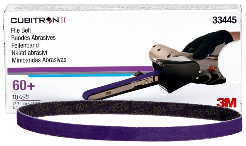 Preview: 3M™ Cubitron™ II 786F 33445, 13 mm x 457 mm, 60+, YF-Polyester, Universal Schleifband mit Präzisions-Keramikkorn