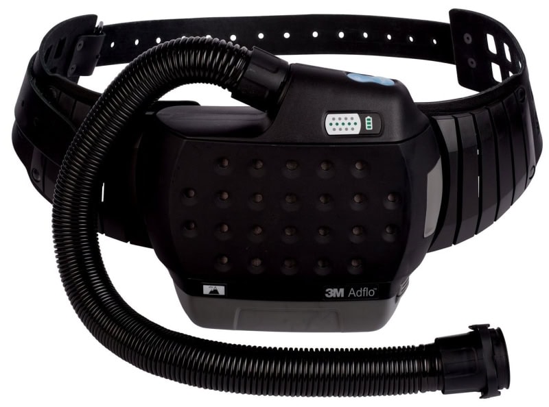 Preview: 3M™ Speedglas™ Schweißmaske G5-01 mit Schweißfilter G5-01/03NC und Adflo™ High-Altitude Gebläseeinheit, 617810, inkl. QRS-Luftschlauch und Tasche, TH3, 4A/3B, Kopfband + Textilkopfschutz; Teile: [617800 + 610010]