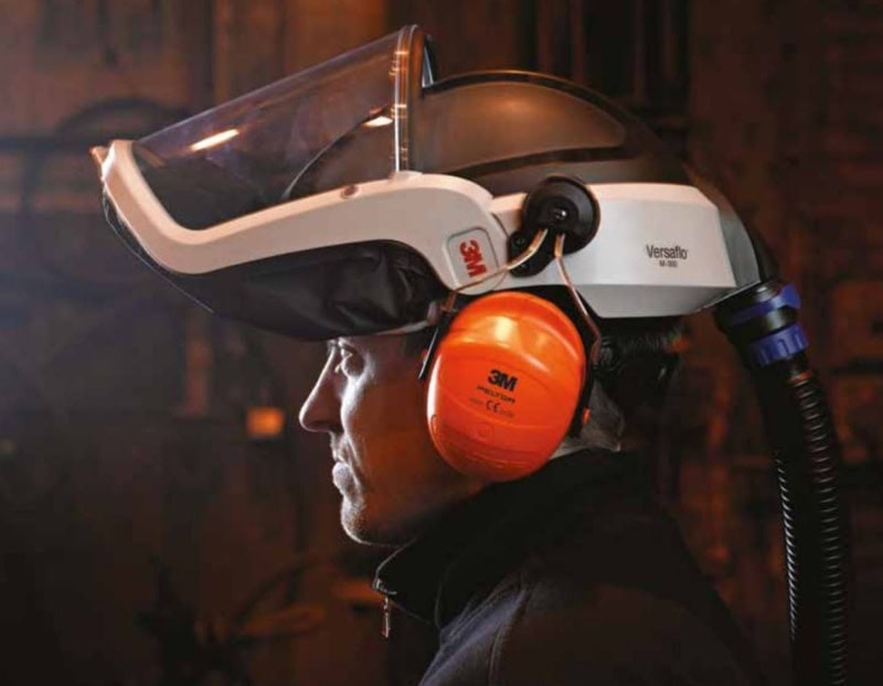 Preview: 3M™ Adflo™ Adflo-13H-HIK2, TH2, 13 Std. Hochleistungsakku, Partikel- Gase- & Dämpfeschutz, Schwer-Industrie Gebläse Atemschutz Set, Teile: [H837731, M-307, Z3AF/2, H520P3EV]