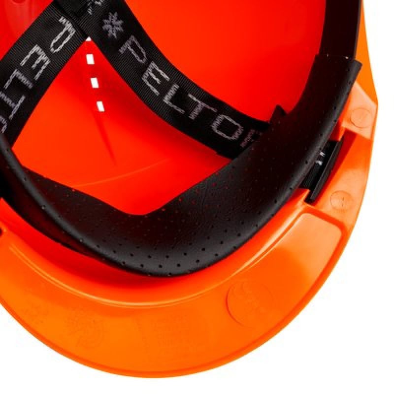 Preview: 3M™ Peltor™ G30NUO, Orange, G3000 Schutzhelm mit Ratschensystem & Kunststoff-Schweißband, Belüftet, Uvicator