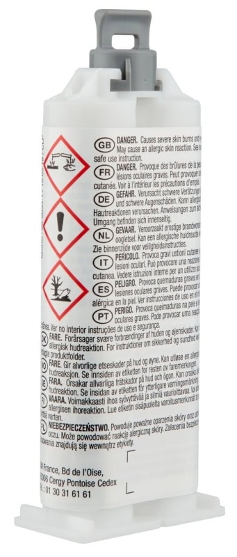 Preview: 3M™ Scotch-Weld™ DP 125, 48,5 ml, Transluzent, Fließend, 1:1 EPX System, Flexibler Universal 2-Komponenten-Konstruktionsklebstoff auf Acrylatbasis
