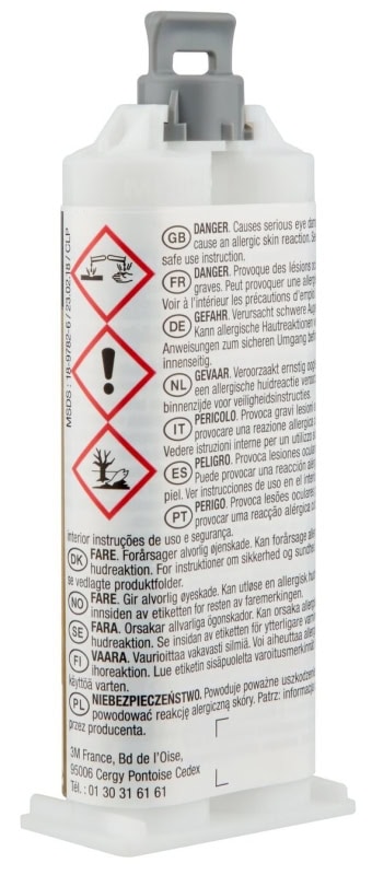 Preview: 3M™ Scotch-Weld™ DP 110, 48,5 ml, Grau, Fließend, 1:1 EPX System, Flexibler Universal 2-Komponenten-Konstruktionsklebstoff auf Epoxidharzbasis