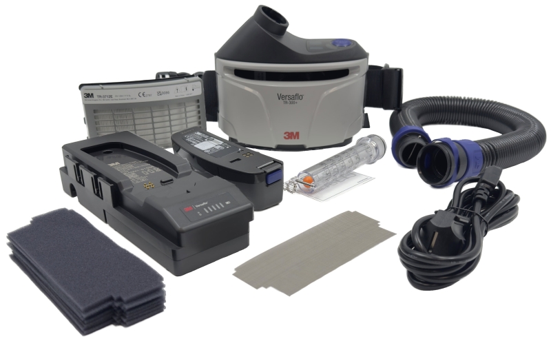 Preview: 3M™ Versaflo™ TR300+ START, TR-315E+ Gebläseeinheit Starterpaket, TH2/TH3, Für Partikelschutz in stark belasteten Umgebungen