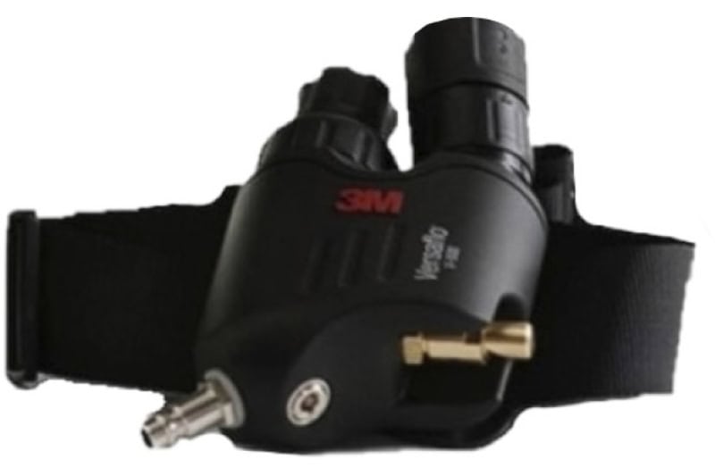 Preview: 3M™ Speedglas™ Schweißmaske G5-03 Pro Air mit Schweißfilter G5-01/03NC und Versaflo™ V-500E Drucklufteinheit, 632811, inkl. QRS-Luftschlauch und Tasche, TH3, 4A/3B, Kopfband + Textilkopfschutz, Für natürliche Farben; Teile: [632800 + 630010 + V500E]