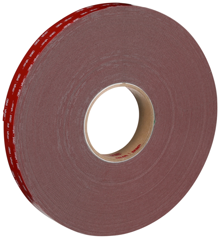 Preview: 3M™ VHB™ MAX-110GF Doppelseitiges Klebeband MAX-110/25/33, 25 mm x 33 m, 1,1 mm, Grau, Folien Abdeckung, Für Seitenpaneele, Halterungen und Verkleidungen in Fahrzeugen, Geräten, Bau- und HVAC-Anwendungen