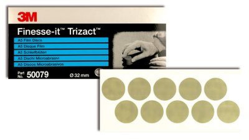 Preview: 3M™ Trizact™ Finesse-it™ 466LA 50079, Ø 32 mm, A5, Schleifblüten mit Siliciumkarbidkorn, Für Finisharbeiten, 100 Stück pro Karton