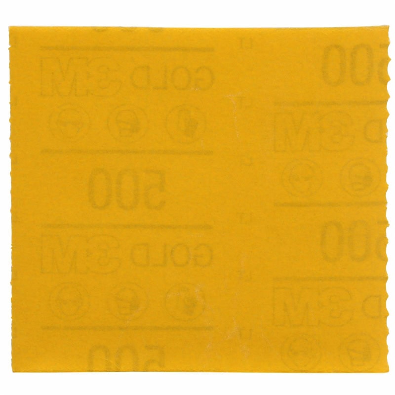 Preview: 3M™ Soft Gold 288U Handschleifpad 41243, 115 mm x 25 m, P400, Vorperforiert: 115 x 145 mm, 172 Stück auf der Rolle, Ungelocht, Geschlossene Streuung, A, Softpad auf Rolle mit Aluminiumoxid, Ideal für die Automobilreparatur