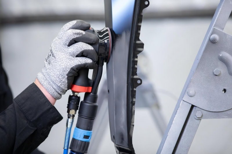 Preview: 3M™ Hookit™ Gitternetz Schleifscheibe Blau 320W 36456, Ø 75 mm, P400, Für Lack, Holz, Spachtel, Metall, Gitternetz, 12.000 U./Min., Kletthaftend, Aluminiumoxid