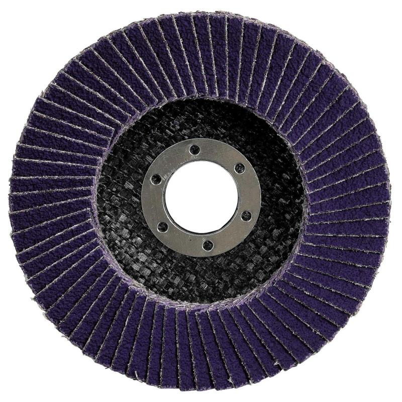 Preview: 3M™ Cubitron™ 3 Fächerschleifscheibe 1169F Testkit 7100411494, Ø 115 mm x ø 22 mm, 40+, 1 Stück pro Packung, 13.200 U./Min., Typ 29 Konisch, K, Präzisions-Keramikkorn, Für Abtragsarbeiten in der Metallbearbeitung