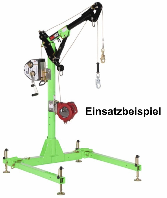 Preview: 3M™ DBI-SALA® Davit Hebesystem HC 8000118, S / Klein, Für Beengte Räume, 5-teilig, Hohe Kapazität, 65,30 Kg, Grün