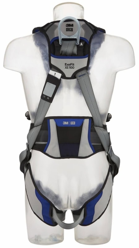 Preview: 3M™ DBI-SALA® Komfort Auffang- und Positionierungsgurt XE100 1112725, Größe 3, Schnellverschluss, 2,7 Kg, Schwarz, X-förmiger Auffang- und Positionsierungsgurt für komfortables Arbeiten in der Höhe