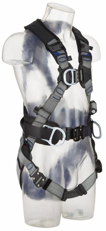 Preview: 3M™ DBI-SALA® Komfort Auffang- und Positionierungsgurt XE100 1112725, Größe 3, Schnellverschluss, 2,7 Kg, Schwarz, X-förmiger Auffang- und Positionsierungsgurt für komfortables Arbeiten in der Höhe