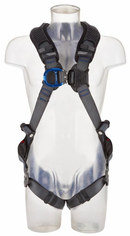 Preview: 3M™ DBI-SALA® Komfort Auffanggurt XE200 1112728, Größe 3, Schnellverschluss, 2,25 Kg, Schwarz, X-förmiger Auffanggurt für komfortables Arbeiten in der Höhe