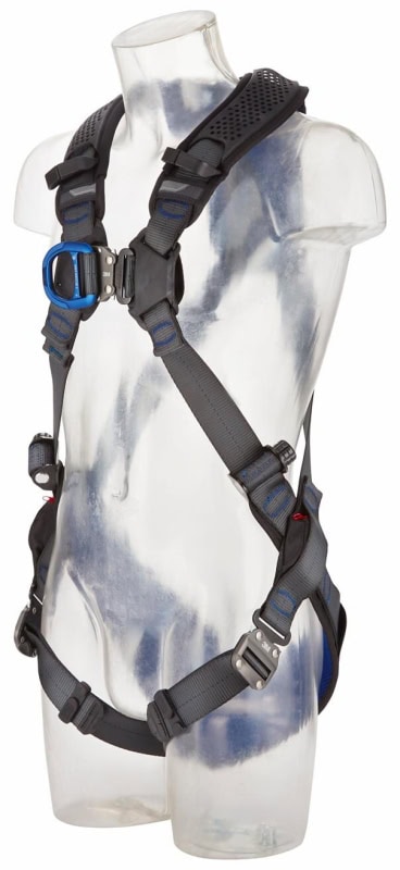 Preview: 3M™ DBI-SALA® Komfort Auffanggurt XE200 1112728, Größe 3, Schnellverschluss, 2,25 Kg, Schwarz, X-förmiger Auffanggurt für komfortables Arbeiten in der Höhe