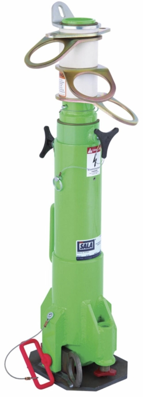 Preview: 3M™ DBI-SALA® Mobiler Absturzsicherungspfosten (PFAS) 8566691, 775 mm - 1385 mm, Für drei Personen, 18,20 Kg, Grün, Für Arbeiten auf Plattformen