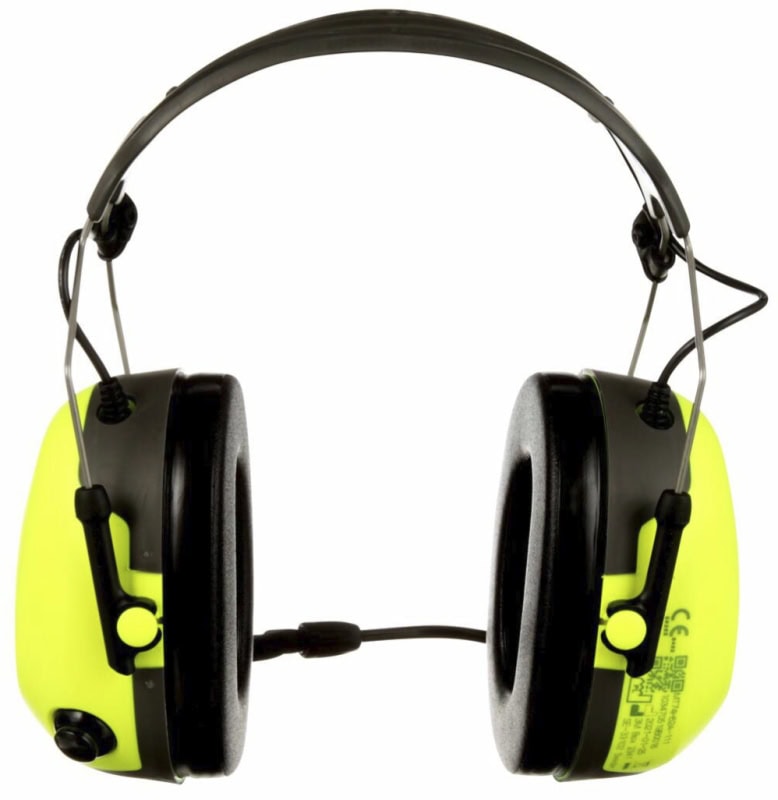 Preview: 3M™ PELTOR™ CH-3 Kapselgehörschutz Headset MT74H52A-111, Für den dauerhaften Einsatz mit externen Funkgerät, SNR = 31 dB, Gelb / Schwarz, PTT Taste, FLX2 Anschluss, Kopfbügel