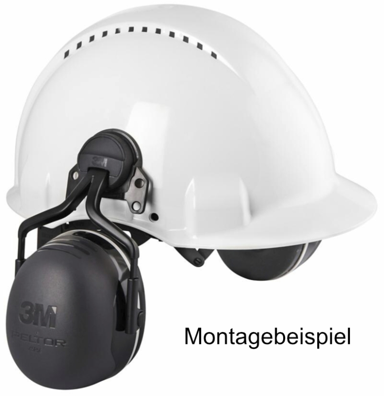 Preview: 3M™ PELTOR™ Helmkapselgehörschutz X5P5E, SNR = 36 dB, Schwarz, Für extrem laute Arbeitsumgebungen