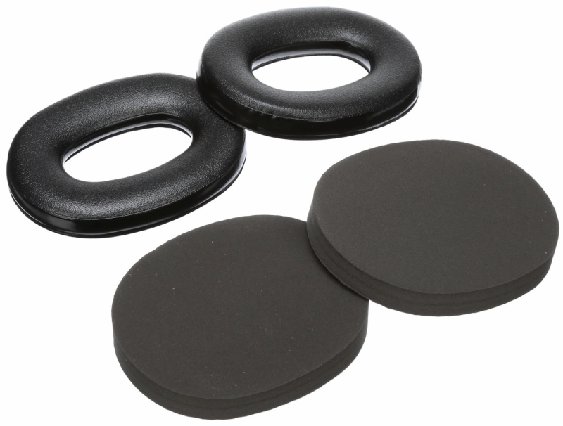 Preview: 3M™ PELTOR™ Gehörschutz Ohrpolster Hygienekit HYX4, Schwarz, 2 Dichtungsringe und Schaumstoffeinlagen pro Pack, Für alle Peltor™ X4 Gehörschützer