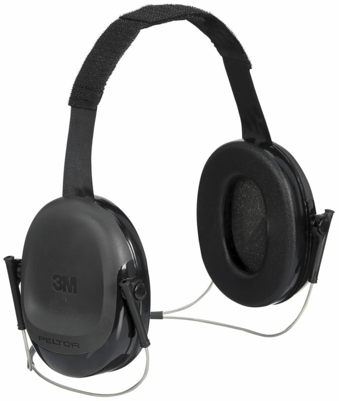 Preview: 3M™ Peltor™ Nackenbügel Kapselgehörschutz für Schweißerhelme H505B, Für laute Arbeitsumgebungen, SNR = 24 dB, Schwarz, Nackenbügel