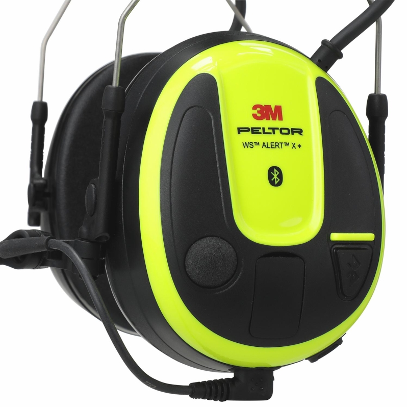 Preview: 3M™ PELTOR™ WS™ ALERT™ Gehörschutz Headset X+ MRX21A3WS7, Kopfbügel, SNR = 31 dB, Gelb / Schwarz, Elektronischer Kommunikations Kapselgehörschutz für den dauerhaften Einsatz