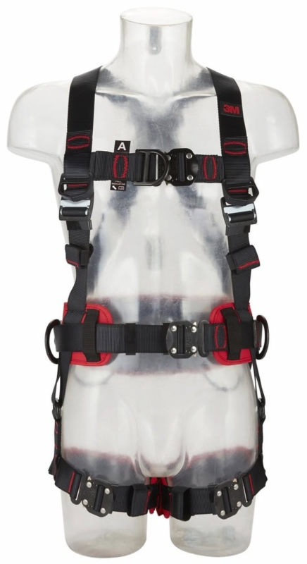 Preview: 3M™ Protecta® Komfort Auffang- und Positionierungsgurt E200 1161647, Größe XL, Schnellverschluss, Verbindungsringe an geraden Beinschlaufen, 2,46 Kg, Schwarz, Komfort Auffang- und Positionierungsgurt im Westenstil