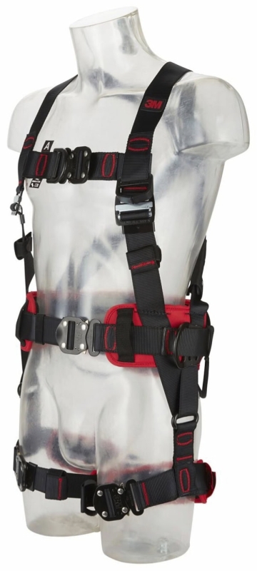 Preview: 3M™ Protecta® Komfort Auffang- und Positionierungsgurt E200 1161647, Größe XL, Schnellverschluss, Verbindungsringe an geraden Beinschlaufen, 2,46 Kg, Schwarz, Komfort Auffang- und Positionierungsgurt im Westenstil