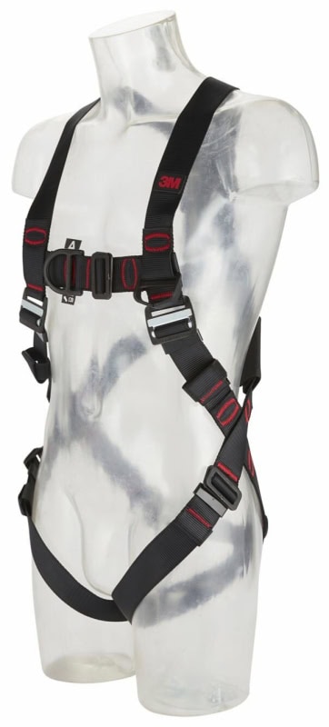 Preview: 3M™ Protecta® Auffanggurt E200 1161609, Größe S, Steckrahmenverschluss, 1,11 Kg, Schwarz, Standard Auffanggurt im Westenstil
