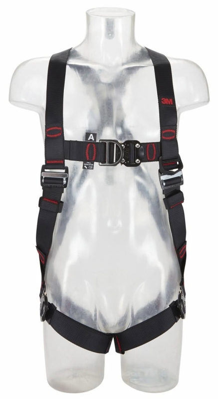 Preview: 3M™ Protecta® Auffanggurt E200 1161616, Größe M/L, Schnellverschluss, 1,42 Kg, Schwarz, Standard Auffanggurt im Westenstil