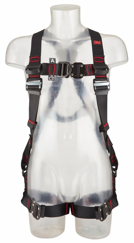 Preview: 3M™ Protecta® Auffanggurt E200 1161644, Größe XL, Schnellverschluss, Verbindungsringe an geraden Beinschlaufen, 1,62 Kg, Schwarz, Standard Auffanggurt im Westenstil