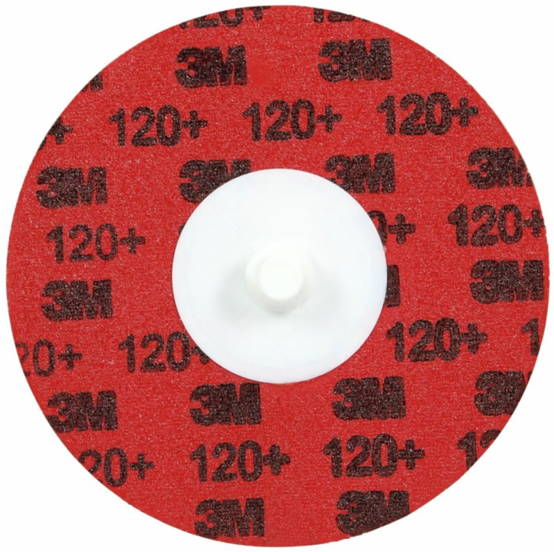 Preview: 3M™ Roloc™ 767F Kanten Fiberscheibe 7100346791, Ø 100 mm, 120+, YF, 12.000 U./Min., Ungelocht, Vulkanfiber, Präzisions-Keramikkorn, Für Metall Universal