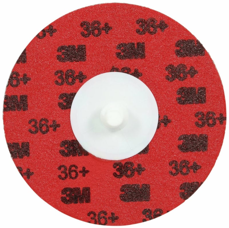 Preview: 3M™ Roloc™ 767F Kanten Fiberscheibe 7100342817, Ø 75 mm, 36+, YF, 20.000 U./Min., Ungelocht, Vulkanfiber, Präzisions-Keramikkorn, Für Metall Universal