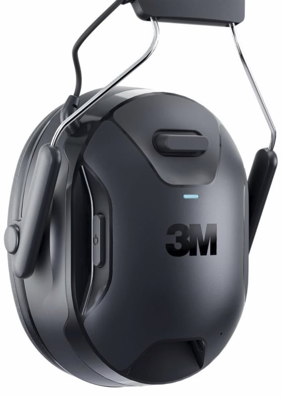 Preview: 3M™ PELTOR™ WorkTunes™ Connect & Solar Kommunikations Kapselgehörschutz mit Bluetooth® 90573E-1, SNR = 33 dB, Für laute Umgebungen und zum streamen von Telefonaten, Musik und Podcasts, Schwarz, Kabellos, Integriertes Mikrofon, Solar, Bluetooth®