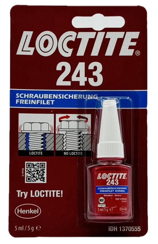 Preview: Henkel™ Loctite® Schraubensicherung 243, 5 ml, Blau, 1370555, Universell einsetzbar