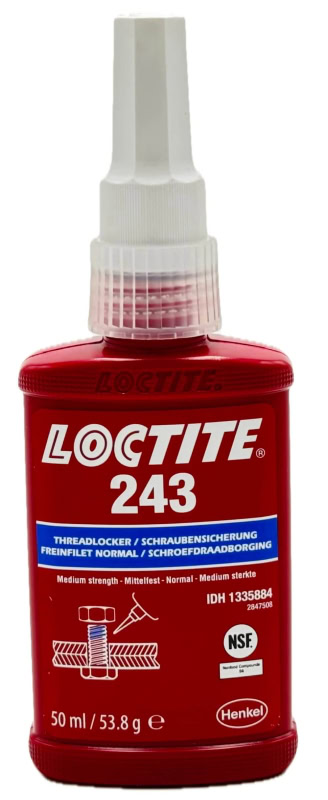 Preview: Henkel™ Loctite® 243 Schraubensicherung, 50 ml, Blau, 1335884, Universell einsetzbar