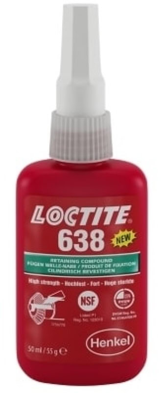 Preview: Henkel™ Loctite® 638 Fügeklebstoff, 50 ml, Grün, 1803365, Ölbeständig