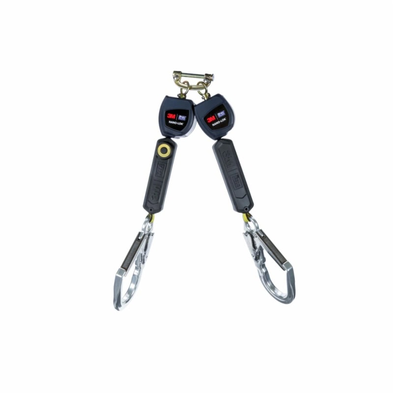 Preview: 3M™ DBI-SALA® Nano-Lok™ Höhensicherungsgerät mit Gurtband 3101298, 1.94 m, Doppelstrang, Zur Reduktion von Fallhöhe und der auf den Anwender einwirkenden Kräfte
