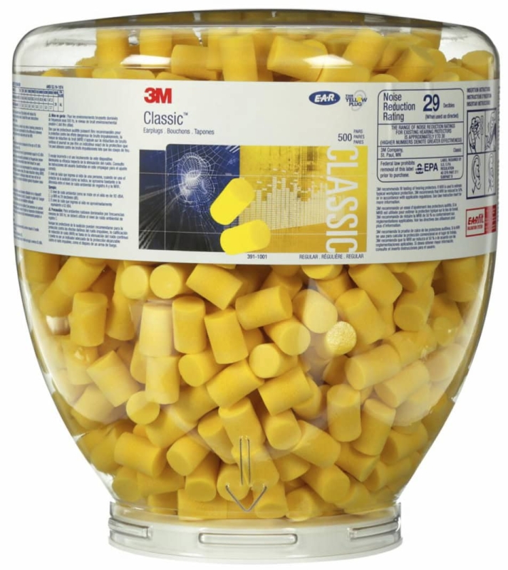 Preview: 3M™ EAR™ Classic™ PD01001, SNR = 31 dB, Gelb, Nachfüllaufsatz, 500 Paar pro Aufsatz, Gehörschutzstöpsel ohne Kordel